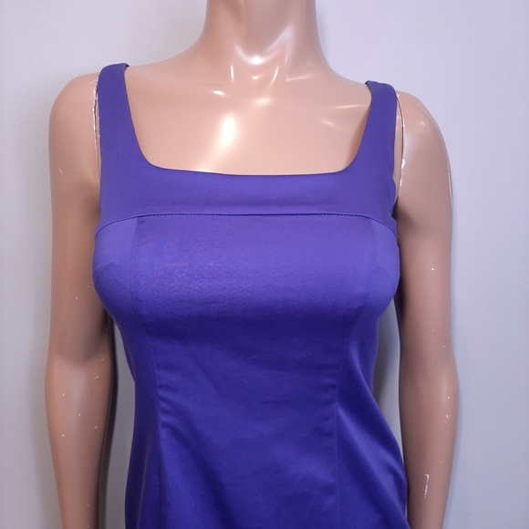 NEW Jacob Flounce Hem Sleeveless Dress Royal Purple Ruffled Cocktail Size 0 - Picture 3 of 14